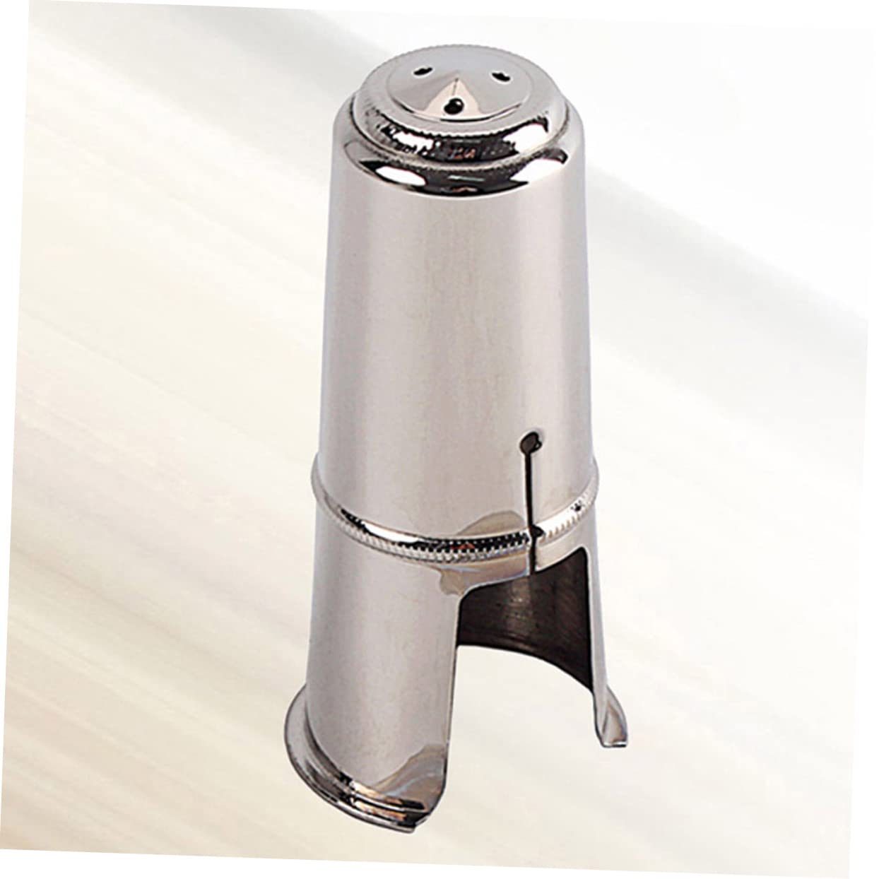Tapa de Saxofón Tenor Tamaño L 84 Mm C53c de Metal Plata Que Protege el Raíl y Mejora la Pureza del Tono para Saxofón