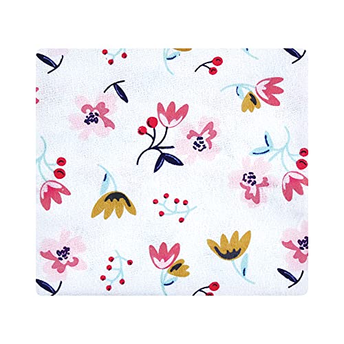 Image of Hudson Baby Unisex Baby Cotton Flannel Receiving Blankets, Fall Flowers, One Size