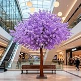 Photo Gallery mofgoe alberi artificiali viola fatti a mano con luci, albero artificiale di fiori di ciliegio, albero artificiale alto in vaso, pianta decorativa realistica, per casa, soggiorno, ufficio,h6.6*w6.6ft Photo Gallery mofgoe alberi artificiali viola fatti a mano con luci, albero artificiale di fiori di ciliegio, albero artificiale alto in vaso, pianta decorativa realistica, per casa, soggiorno, ufficio,h6.6*w6.6ft