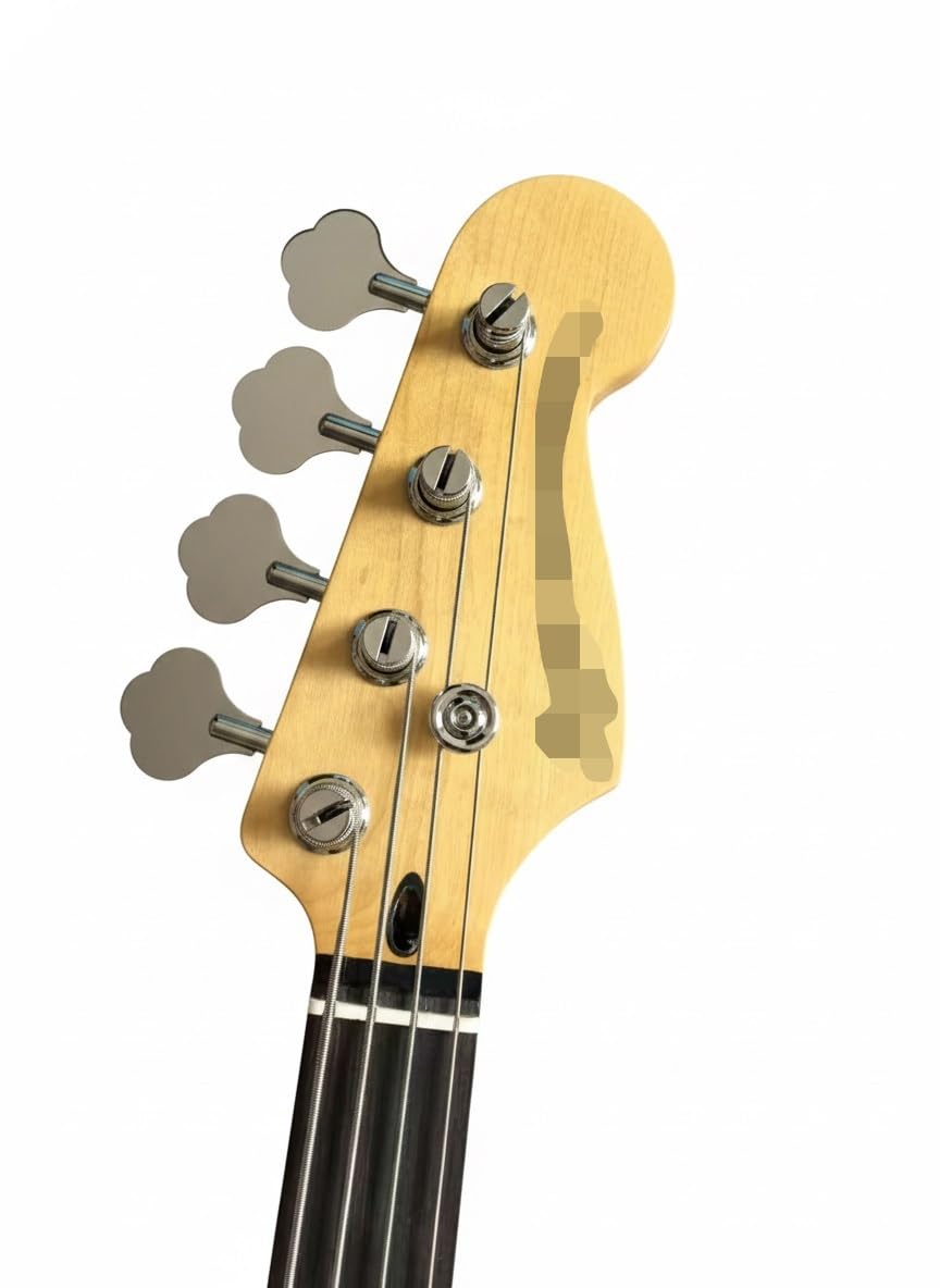 Gitara basowa bezprogowa, korpus z litego mahoniu, podstrunnica palisandru, przetworniki PJ, 4 struny, drewno naturalne