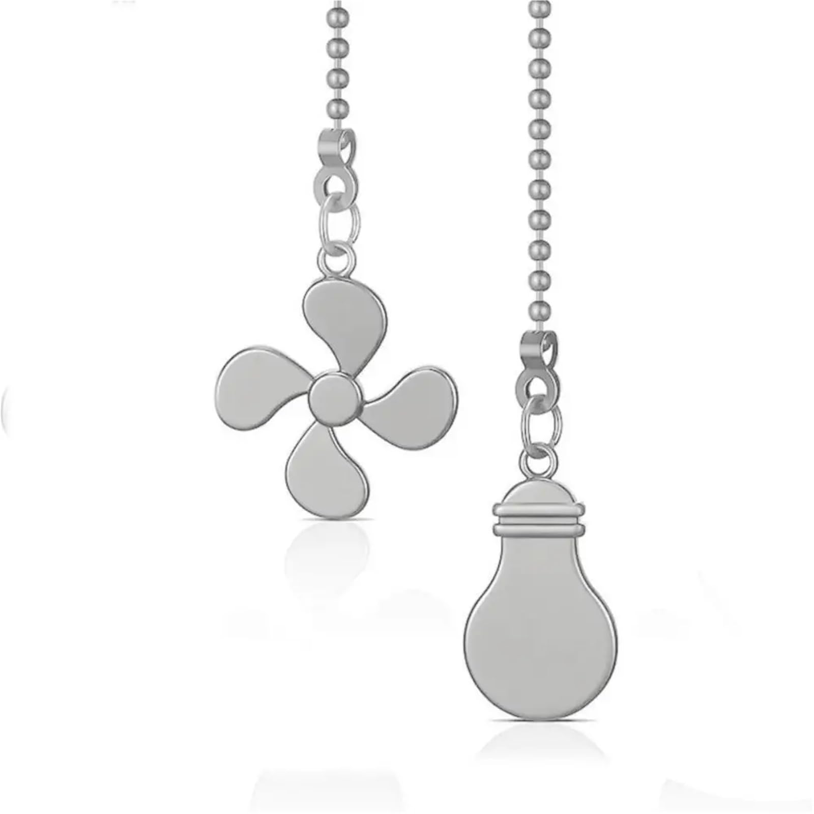 Gwyzax Fan Pulls for Ceiling Fans Fan Shape Ceiling Pull Chain 5-Pack Light Chandelier Zip Extender