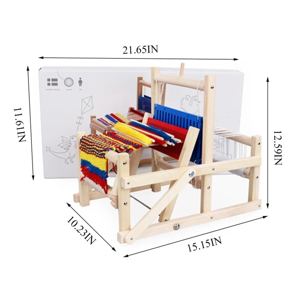 Kit de métier à Tisser pour Adultes débutants, Machine à Tisser à la Main, Multi-Artisanat en Bois, Grand métier à Tisser à Tricoter, Ensemble tissé tricoté à la Main