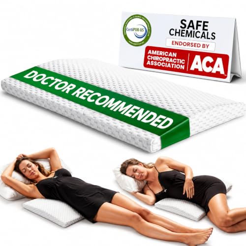 ComfiLife Lumbar Support Pillow for Sleeping Memory Foam Pillow...
