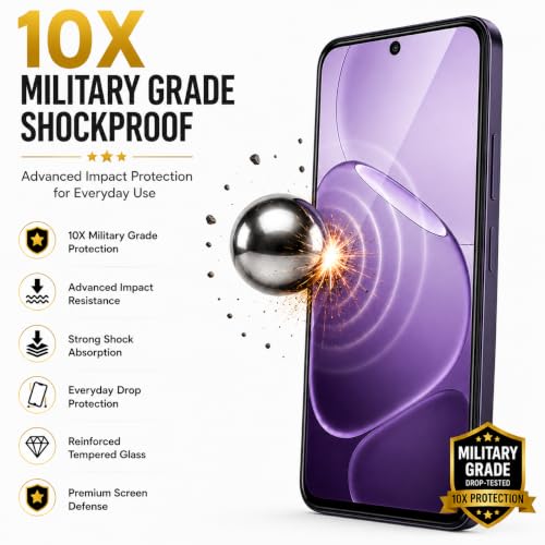 Image of ArmourPro 3D Borderless Tempered Glass for Oppo K14x and Oppo K14, Set of 2 HD Clear Screen Protectors with 3D Curved Edges, 9H Hardness, Oleophobic Coating, Case Friendly