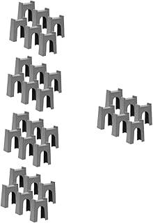 TOYANDONA 30 Peças Cais De Trem Suporte De Trem De Plástico Trilhos De Trem Túneis De Cavernas Acessório Ferroviário Ponte De Trem Ferroviária Cais Ponte De Trem Riser Suporte De Nível