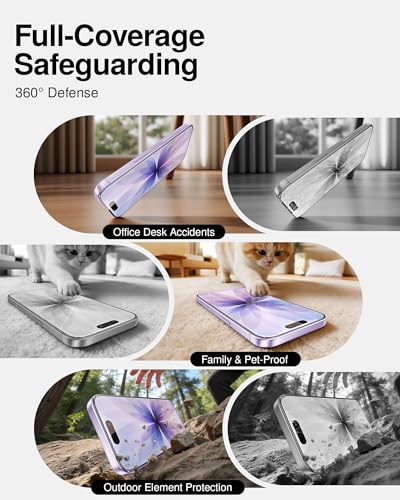 Image of SMARTDEVIL 2 Pack Tempered Glass Screen Protector for iPhone 17 | SmartPull Box Bubble-Free Instant Install Applicator, 9H Military-Grade Protection, Case-Friendly