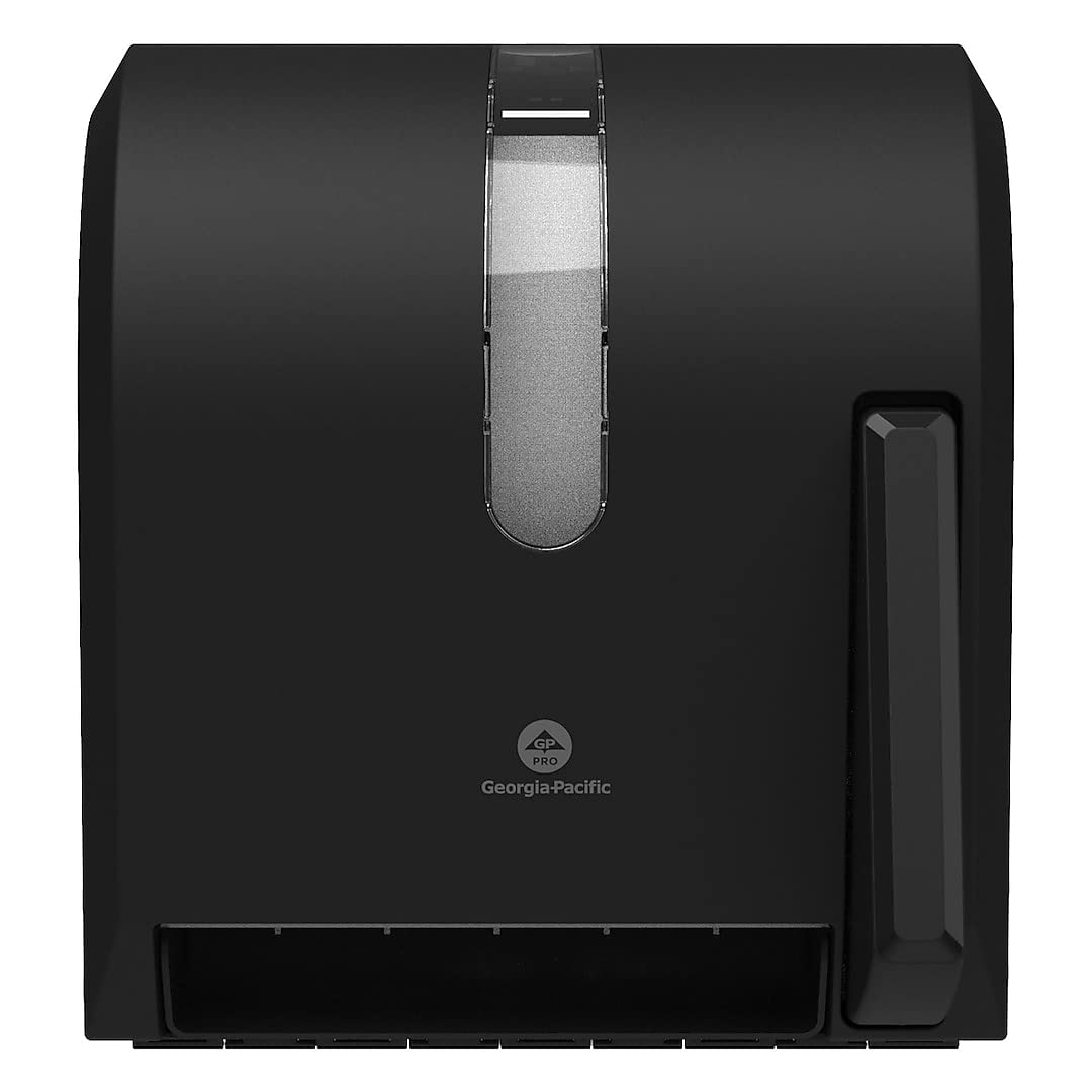 Georgia-Pacific Push Paddle Roll Paper Towel Dispenser by GP PRO, 54338A, Black