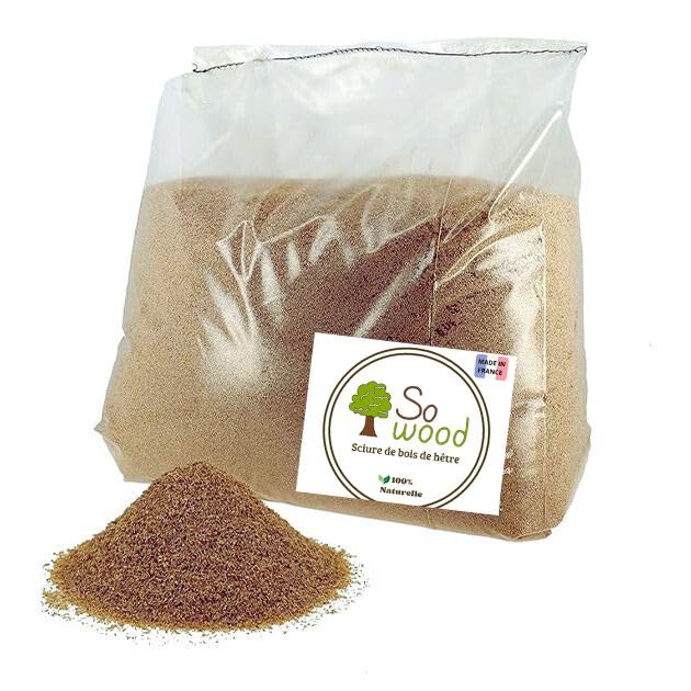 Aserrín de madera de haya para fumar, 13 kg