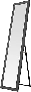 Comprar Nyana Espejo de Pie Cuerpo Entero Nórdico 140x35 cm Home | Espejo de Pie o de Pared | Marco MDF | Blanco/Beige/Gris | Estilo Escandinavo para Dormitorio o Vestidor (Gris)