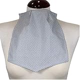 panuelos Color: Gris Pa�uelo de Traqueotomia Seda Punteado Gris -Unidad
