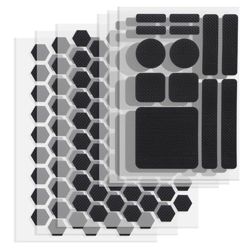 4 Pcs Phone Grip Tapes Anti-Slip Finger Grip Stickers Durable Non-Abrasive Grips Tape Waterproof Pre-Cut Strips Decal for Phones Cases Mouse Laptop Tablet Gaming Devices More