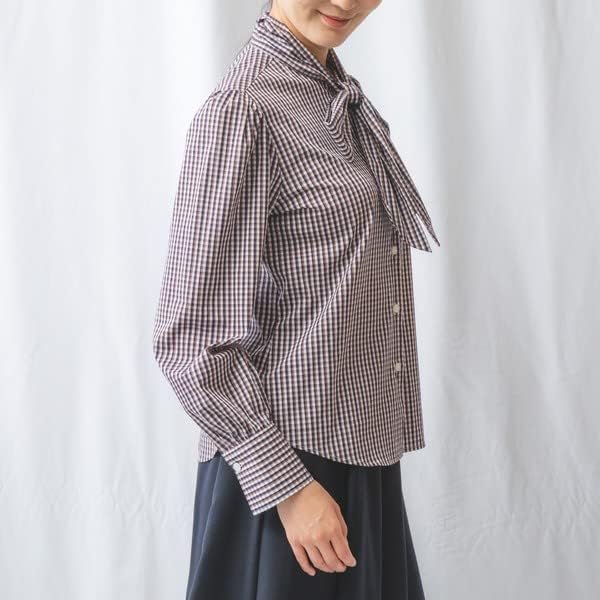 【匿名配送】NARACAMICIE ナラカミーチェボウタイ付き長袖チェックシャツ ナラカミーチェ（NARACAMICIE）/【NARACAMICIE】チェック