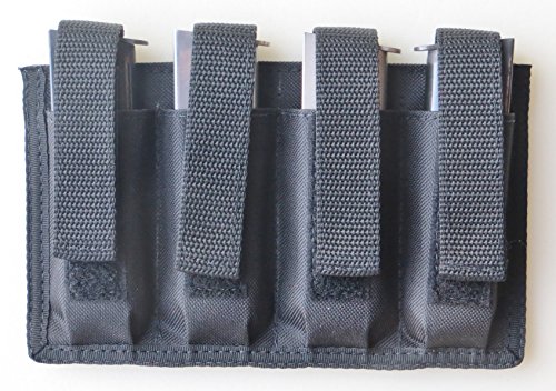 Quad Magazine Pouch Colt 45 & Similar 1911 Style Single Stacked 7-9 Rounds #TOP2