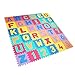 ISO TRADE Tappeto Puzzle con Certificato CE - Tappeto da Gioco per Bambini con 36 Lettere e Numeri