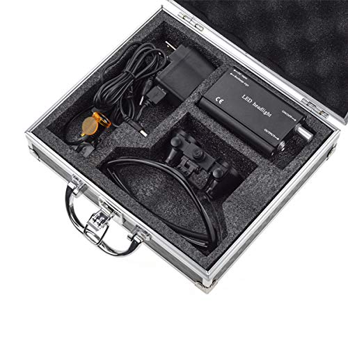 Bonew 3.5X Loupes Head Lamp With Filter Clip-On Type Carry Type + Aluminum Box Dy-004 (Black) #TOP3