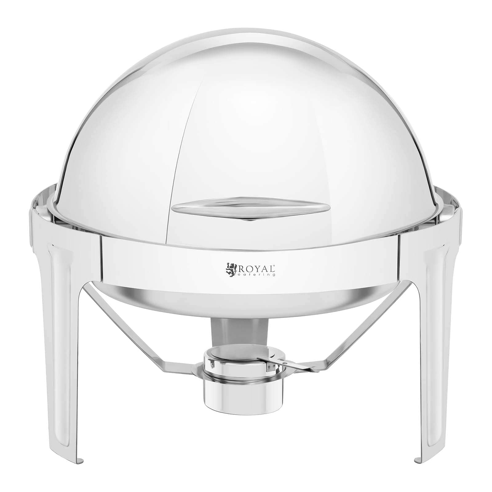 Royal Catering RCDB-6R Chafing Dish Rechaud podgrzewacz potraw podgrzewacz do potraw kszta?t kulisty 6 l 1 pojemnik na paliwo