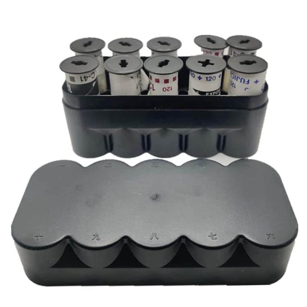 1 pezzo 120 film plastica contenitore fino a 10 rotoli film pellicola camera scura attrezzature