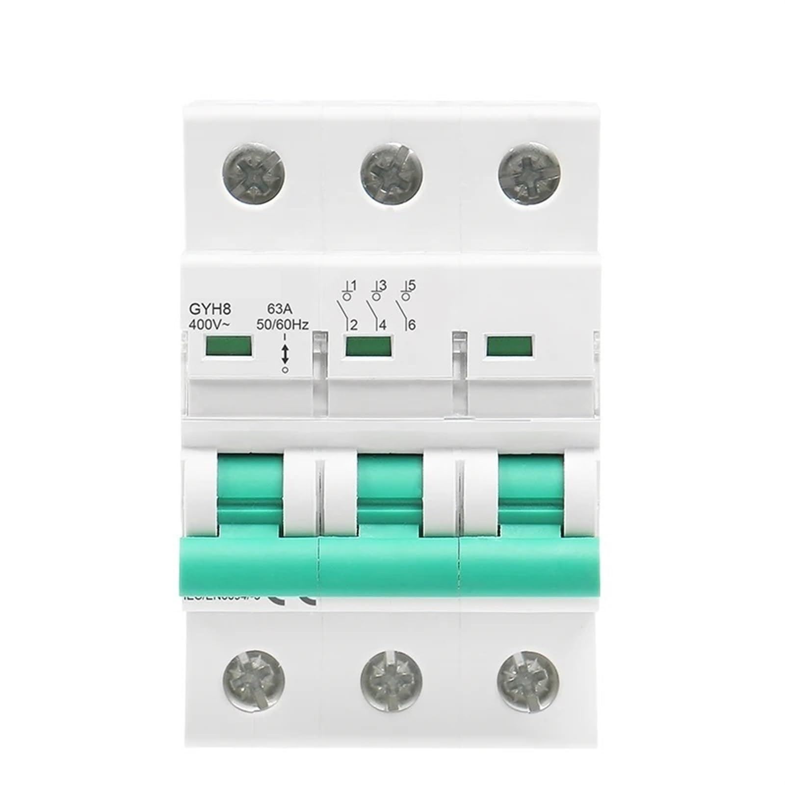 GYH8 Interruttore principale trifase 63A 100A 125A Interruttore di isolamento for uso domestico o industriale Interruttore automatico 400V 1 pz (Size : 3Pole, Color : 100A)