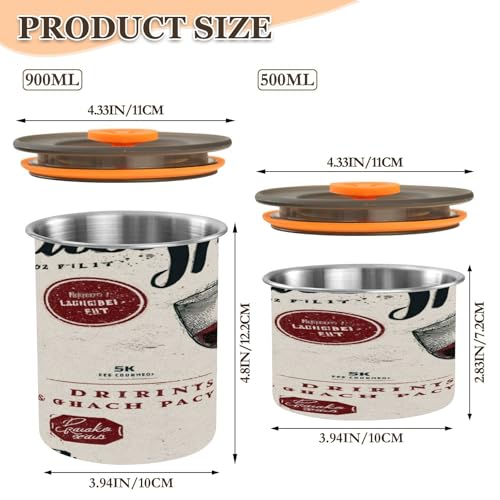 Contenedor de café acero inoxidable 500ml miniatura 2
