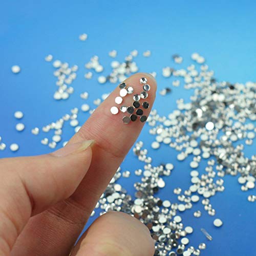 20000 CRYSTAL GLITTER NAGELKUNST TIPPS STRASS DEKORATION 2MM Nützlich und praktisch Carry stone – Bild 3