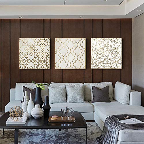 Affiches images pour la maison style abstrait chic avec lignes d'or imprimées