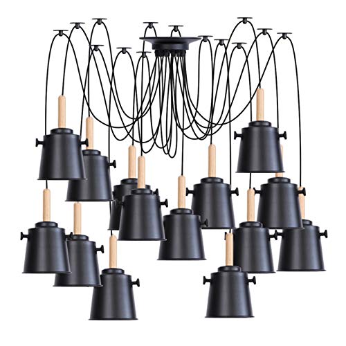 Bricolage fil réglable de 2M pour lustre araignée, suspension 14 ampoules
