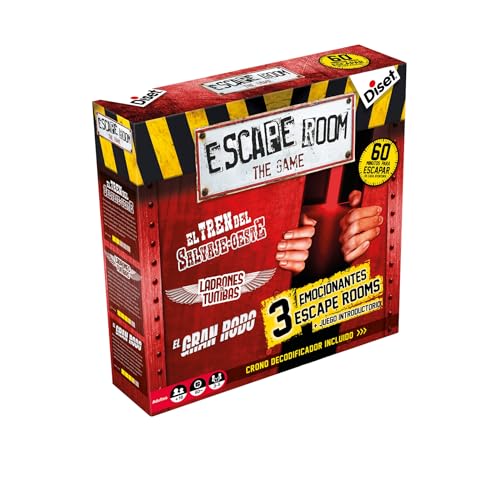 Diset - Escape Room New, Juego de mesa adulto recomendado a partir de 16 años.