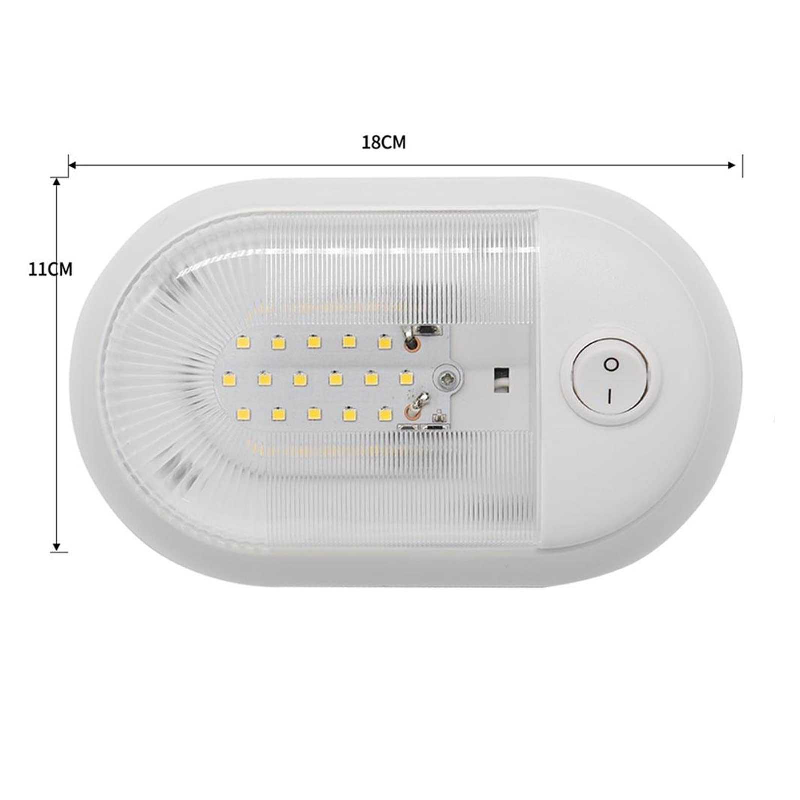 12V 24/48 kopuła LED lampa sufitowa z przełącznikiem akcesoria do przyczep kempingowych dla RV łódź morska jacht samochód kempingowy przyczepa kempingowa do przyczepy kempingowej, kampera, łodzi, kamp