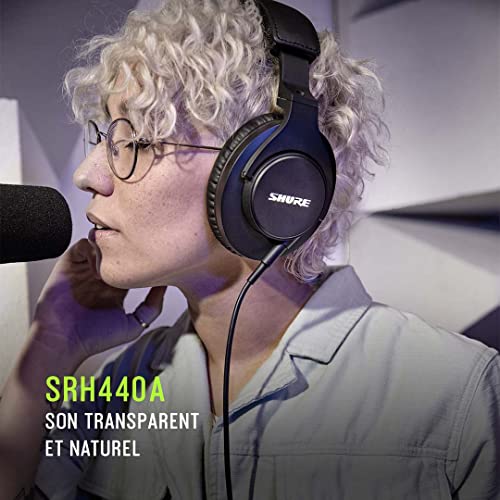Shure SRH440A Casque Filaire Circum-Auriculaire Monitoring & Enregistrement, Studio Pro, Réponse Fréquencielle Améliorée, Tous Appareils Audio, Qualité Pro, Design Réglable & Pliable – Version 2022 - Les Beatles, Paul McCartney, John Lennon, RIngo Starr, George Harrison Shure SRH440A Casque Filaire Circum-Auriculaire Monitoring & Enregistrement, Studio Pro, Réponse Fréquencielle Améliorée, Tous Appareils Audio, Qualité Pro, Design Réglable & Pliable - Version 2022 – Image 4