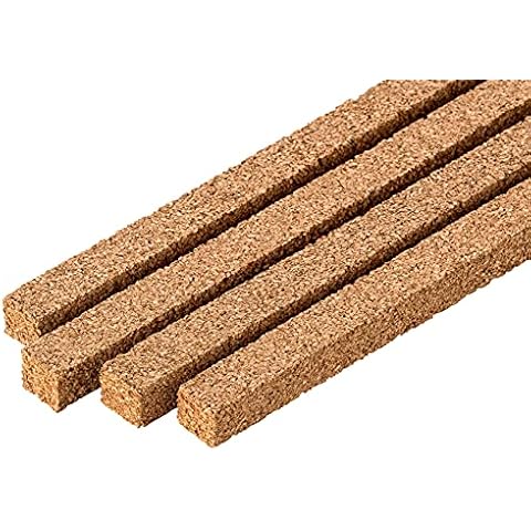 Cork Expansion Gap Strips | For Parquet Floor | Resilient Cork Strips for Modelling | Substructure for Miniature Railroad | Natural cork from Portugal - 900 x 10 x 10 mm | 10 pieces Cover