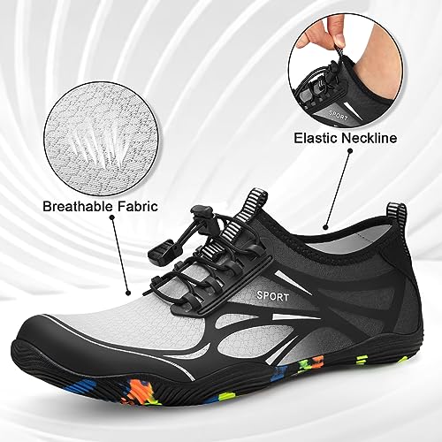 Image of ATHMILE Water Shoes for Men Women River Swim Beach Pool Adult Quick Dry
