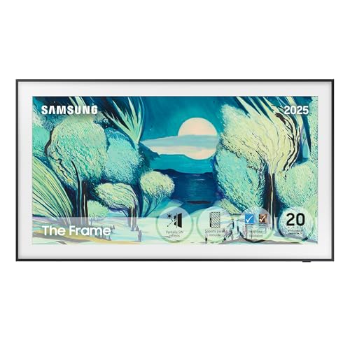 Samsung TV 55 Pulgadas The Frame LS03F 4K Smart TV, Galería de Arte con Display Mate, Marcos Intercambiables, 100% Volumen de Color con Quantum Dot y Cable Casi Invisible con One Connect