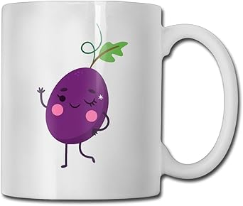 Amazon Co Jp ナス かわいい アニメ化 漫画 笑顔 おしゃれ マグカップ カップ コップ 耐熱 オリジナル イラスト オーブン陶磁器 セラミックマグカップ ギフト ホワイト ファッション