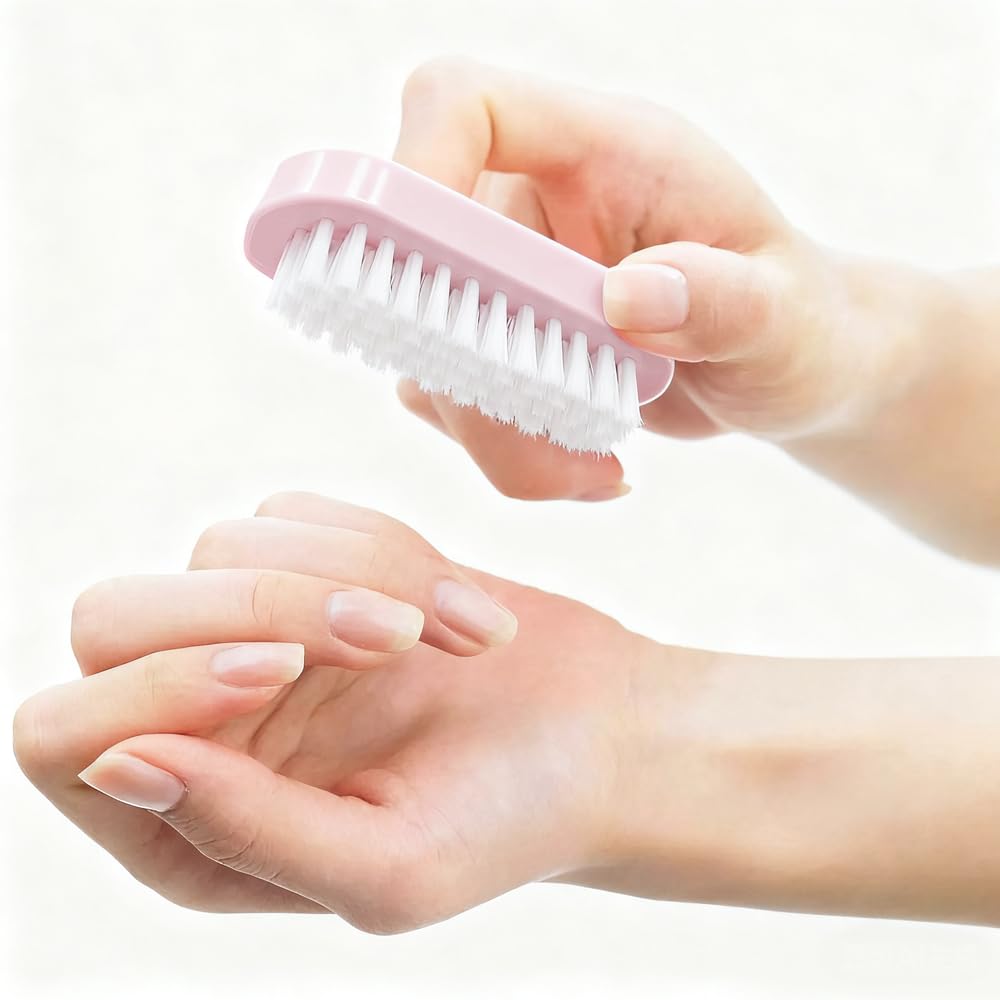 5 Pezzi Spazzola per Unghie Mani Tromba Fronte-retro Spazzolino Unghie Setole dure per Pulizia Delle Mani e Delle Unghie dei Piedi