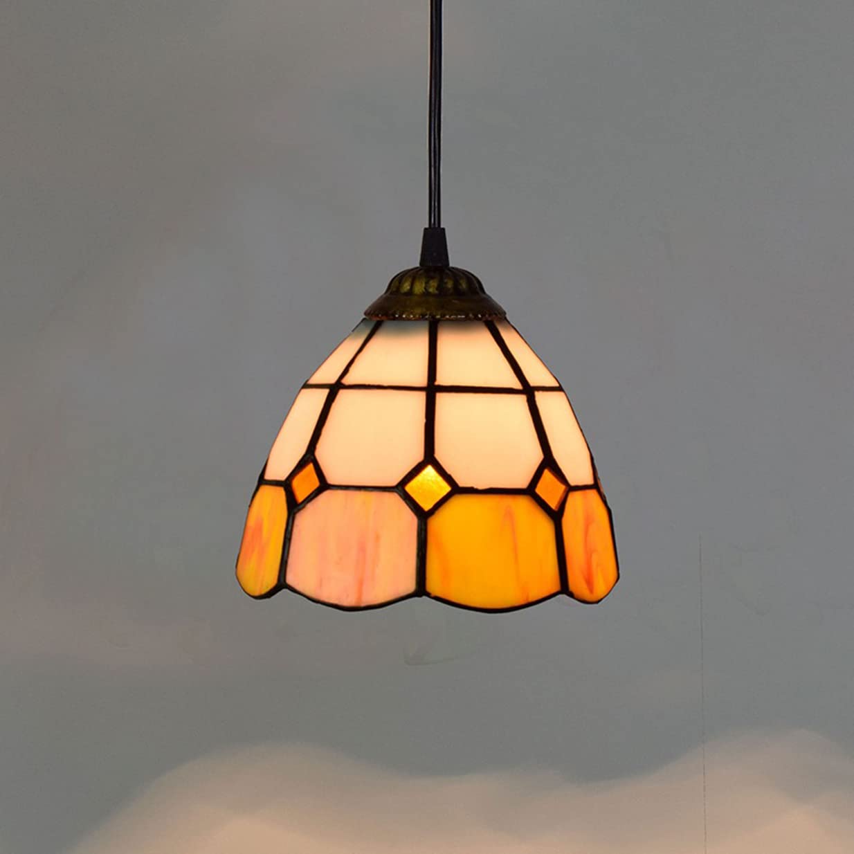 Ventilateur de plafond avec éclairage industriel en verre pour salle à manger