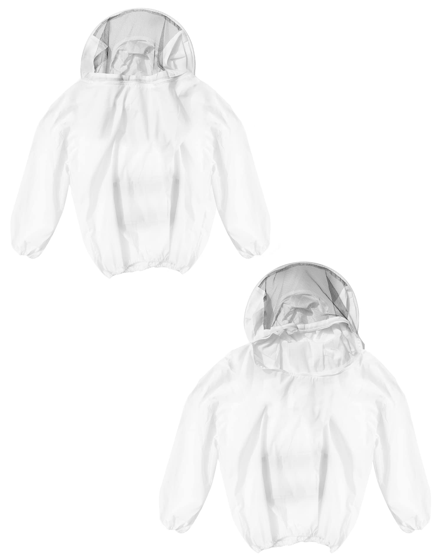 QWORK Imkerjacke Mit Schleier – Atmungsaktiver Bienenanzug Für Bis 175 Cm, Schützt Zuverlässig Vor Stichen QWORK Imkeranzug