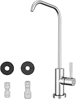 Vista 8 de WEWE Grifo de Fregadero de Cocina, Grifo de Cocina Extraíble, Grifo de Cocina Negro y Cromado con Rociador de Acero Inoxidable de Una Sola Manija