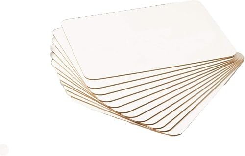 Charles Leonard Pizarra magnética de borrado en seco para aula, suministros escolares de mini lapboard, juego de 12 pizarras blancas borrables en