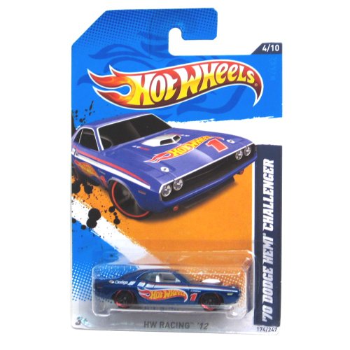 Hot Wheels 2012 Racing '70 Dodge Hemi Challenger Azul