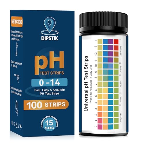 pH Test Strips (0-14) -Universal pH Test Paper...