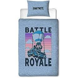 Sabanas Fortnite Primark Character World Fortnite - Juego de Funda de edredón Oficial para niños Individuales | Diseño Battle Royale Reversible de 2 Caras, Incluye Funda de Almohada a Juego, Juego de Cama Individual |