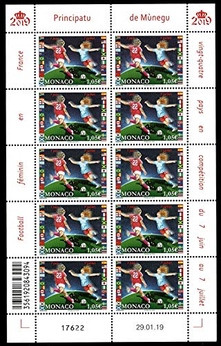 Minifolio de Mónaco 2019 del Mundial de Fútbol Femenino, pieza exclusiva de colección