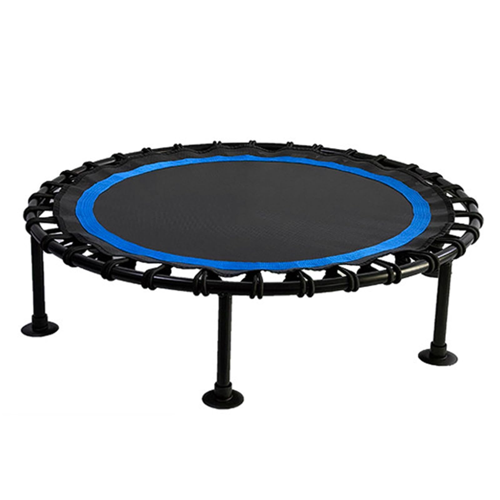 Zuiquity Rebounder Trampoline for Adults, Silent Bungee Cord Rebounder, Exercise Trampoline 550lb Capacity Indoor Outdoor Fitness Trampoline(Color:blue)