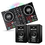 Numark DJコントローラー LEDライト搭載とモニタースピーカーのセット Party Mix II & BX3
