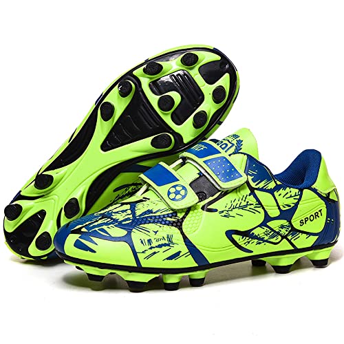 Dimaiglobal Kids Turf Soccer Shoes Boys Girls Football Shoes Athletic Outdoor/Indoor Sports Shoes Youth School Performance Futsal Sneaker #TOP2