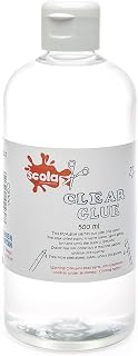 Scola 500ml Clear Washable ECO PVA Glue for Arts & Crafts