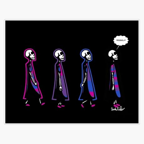 Bisexual Skeletons Sticker Bumper Sticker Vinyl Decal 5"