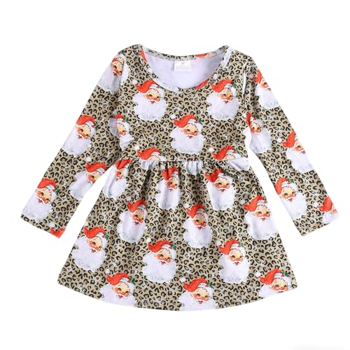 Image of Thanksgiving Toddler Girls Turkey Outfits Set Ruffle T-Shirt Dress and Pants Outfit Set 3-8Years