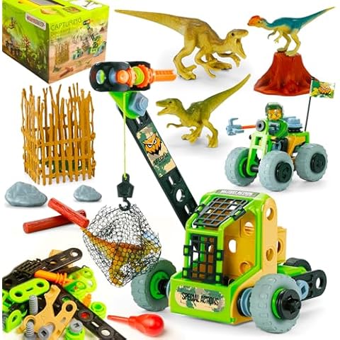 HOMETTER Building Toys, Dinosaur Toy STEM Learning Kit, Construction Blocks for Preschool Kids, Boys Educational Toys Creative Set, Christmas Ideas Gift for Age 5 6 7 8 9 10+ Years Old Cover