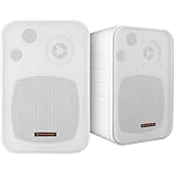 HAYONIK, Caixa Passiva, 60W, 2 Vias, Woofer 4', Tweeter 0,5', Gabinete Polipropileno, Resp. Freq: 100-20Khz, 30W RMS, Suporte Incluso - MSB60NC Branca